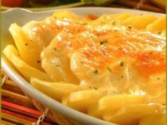 Receta de gratinado de patatas y puerros