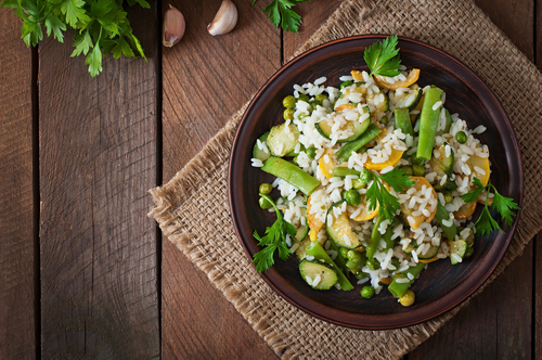 Receta de receta de ensalada de arroz con espárragos Receta de ensalada de arroz con espárragos