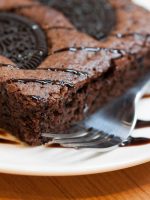 Receta de brownie con oreo