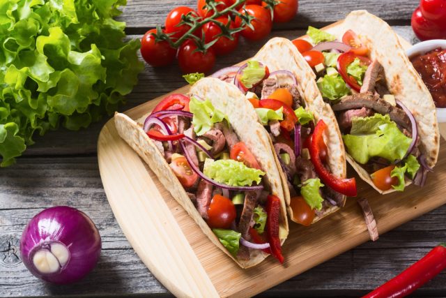 Receta de tacos vegetarianos