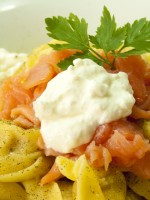 Receta de tortellini con salmon