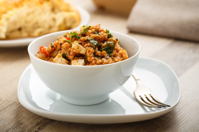 Receta de quinoa con queso