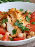 Receta de ensalada de garbanzos con pollo