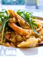 Receta de arroz con pollo y gambas