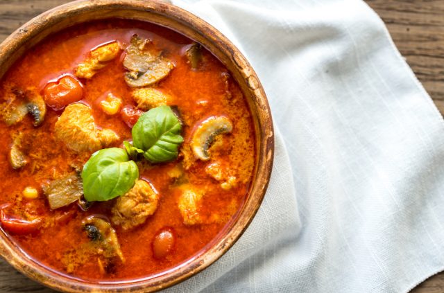 Receta de salsa curry rojo