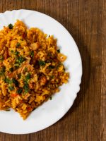 Receta de arroz con pollo y calamares