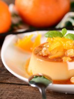 Receta de flan de huevo a la naranja