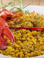 Receta de arroz con bogavante y pollo