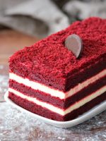 Receta de tarta red velvet Magnolias de acero