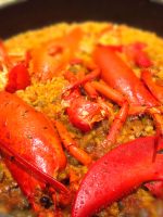 Receta de arroz con bogavante y buey de mar