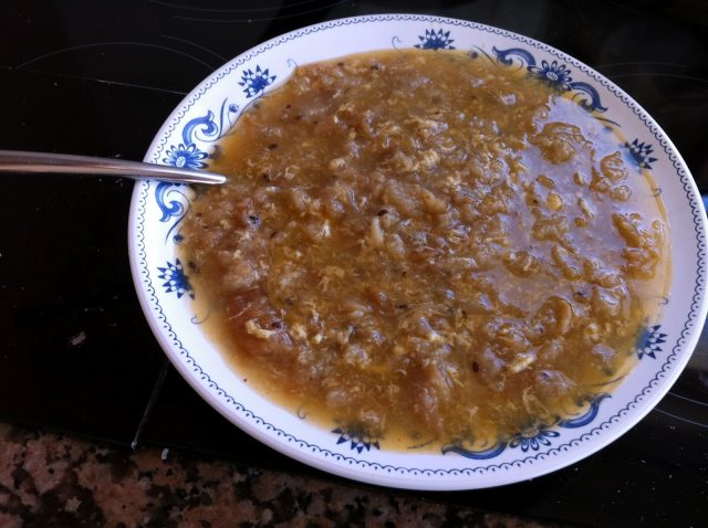 Receta de sopa de cebolla con pan duro