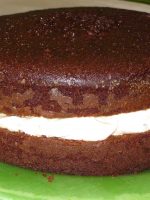 Receta de bizcocho de chocolate relleno