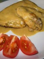 Receta de receta de contramuslo de pollo al horno con salsa verde Receta de contramuslo de pollo al horno con salsa verde