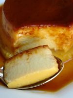 Receta de flan de queso al baño maría