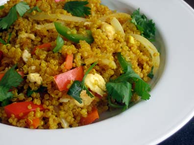 Receta de quinoa con curry