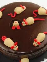 Receta de tarta fondant con ratones