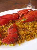 Receta de arroz con bogavante al horno