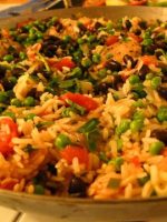 Receta de arroz con verduras y costillas