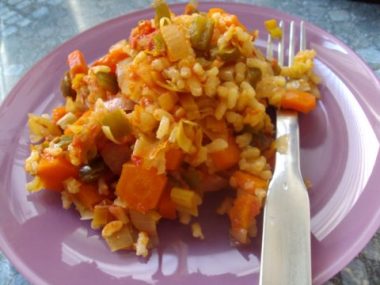 Receta De Arroz Con Verduras Y Curry - Unareceta.com