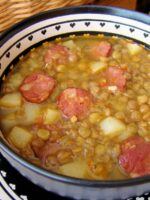 Receta de receta de lentejas con chorizo y patatas Receta de lentejas con chorizo y patatas