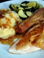 Receta de pollo al horno con puré