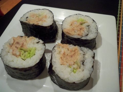Receta de sushi de atún