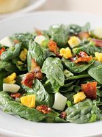 Receta de receta de ensalada de espinacas Receta de ensalada de espinacas