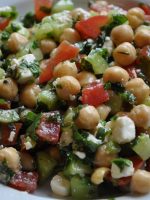 Receta de receta de ensalada de garbanzos con vinagreta Receta de ensalada de garbanzos con vinagreta