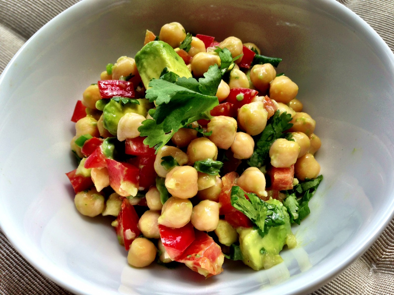 Receta De Ensalada De Garbanzos Con Vinagreta De Naranja Unareceta