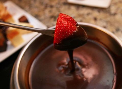 Receta de fondue de chocolate