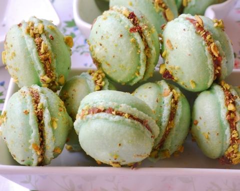 Receta de receta de macarons de pistacho Receta de macarons de pistacho