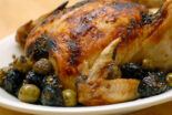 Receta de pollo asado con manzana