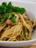 Receta de salsa carbonara con champiñones