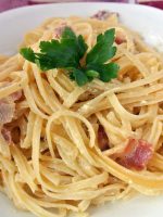 Receta de receta de salsa carbonara con huevo Receta de salsa carbonara con huevo