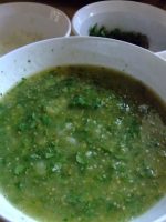 Receta de salsa verde con cilantro