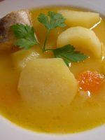 Receta de sopa de pescado con patatas