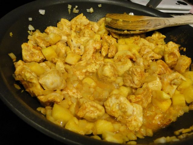 Receta de salsa curry con piña