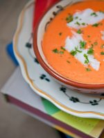 Receta de salmorejo con bacalao