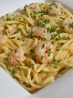 Receta de salsa carbonara con gambas