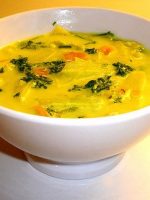 Receta de sopa de pollo al curry