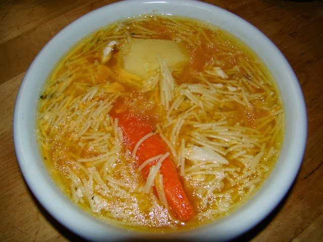 Receta de receta de sopa de pollo murciana Receta de sopa de pollo murciana