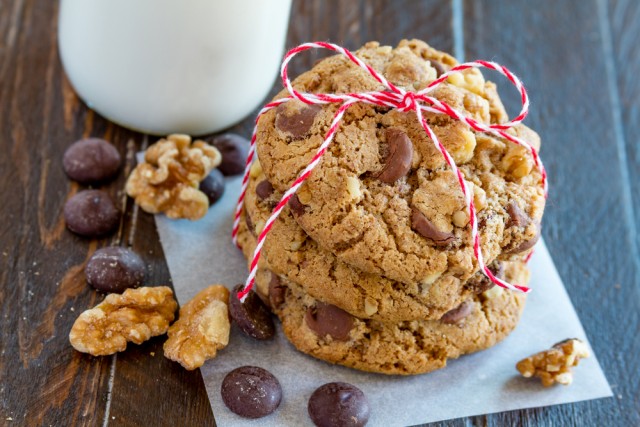 Receta de galletas de chocolate y nueces