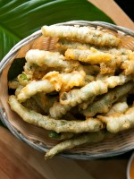 Receta de calçots con tempura