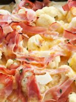 Receta de coliflor gratinada con bacon