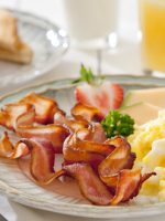 Receta de huevos revueltos con bacon