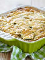 Receta de calabacines al horno con bechamel