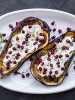 Receta de berenjenas asadas con yogur