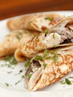 Receta de crepes de pollo