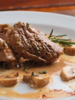Receta de solomillo de cerdo en salsa de champiñones