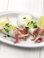 Receta de calamares a la plancha con vino blanco